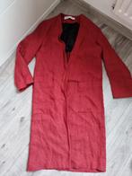 Wijnrood linnen jas Zara, maat XS, Nieuw (TBA), Ophalen of Verzenden, Nieuw, Maat 34 (XS) of kleiner