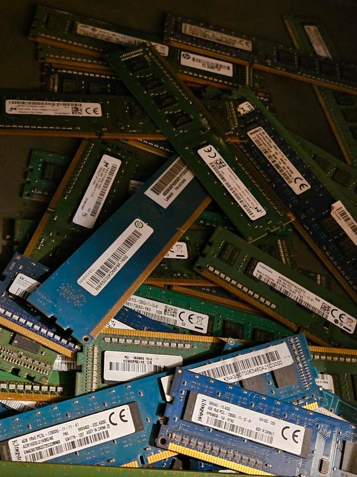 Verschillende merken 4gb 12800u pc3L ddr3 pc ram geheugen, Computers en Software, RAM geheugen, Gebruikt, Desktop, 4 GB, DDR3