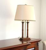 KLASSIEKE TAFELLAMP, Ophalen, Hout, 50 tot 75 cm, Klassiek