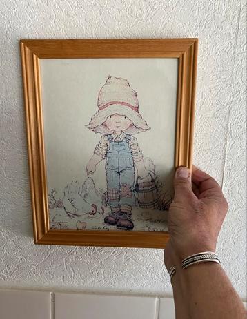 SARAH KAY - TOM foto schilderijtje in houten lijst beschikbaar voor biedingen
