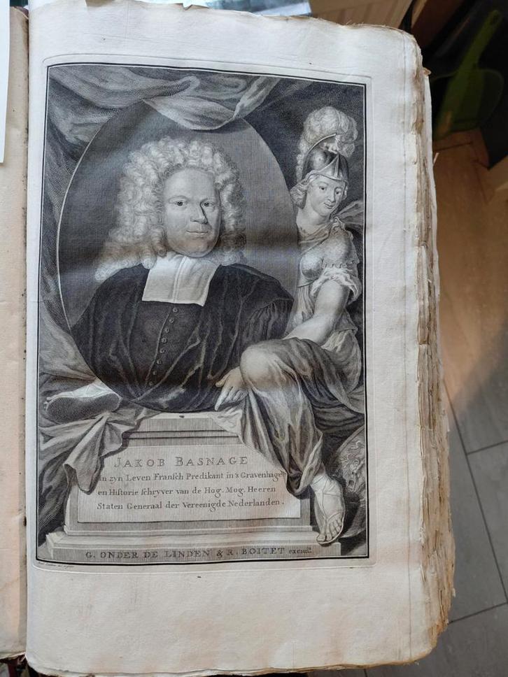 Basnage, Hist der Joodse Natie, Asd 1726 2dln compleet 89 gr, Antiek en Kunst, Antiek | Boeken en Bijbels, Ophalen of Verzenden