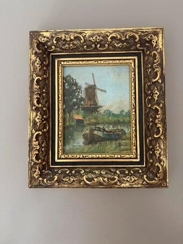 Oud Hollands schilderijtje, M. Sprong beschikbaar voor biedingen