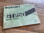 Suzuki GT250 prachtig mooie Handleiding!, zeer zeldzaam., Motoren, Verzenden, Suzuki