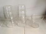 7 stuks stapelbare glazen kwantum, Glas, Glas of Glazen, Gebruikt, Effen