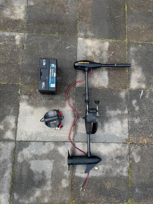 Minn Kota Endura Max 45 + accu + lader – direct te gebruiken, Watersport en Boten, Buiten- en Binnenboordmotoren, Gebruikt, Elektrisch