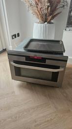 Luxe AEG 38cm hoog combi oven magnetron UNIEK KB9810EM, Zo goed als nieuw, Oven met grill, Inbouw, 45 tot 60 cm
