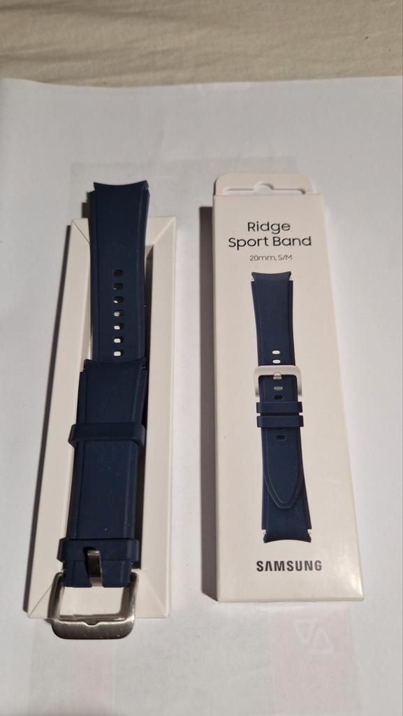 Samsung Galaxy Watch4 Ridge Sport Band - Blauw, Sieraden, Tassen en Uiterlijk, Activity trackers, Zo goed als nieuw, Android, Blauw