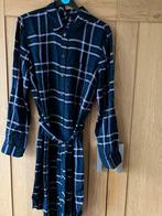 Nieuw =donkerblauw-lila geblokte jurk=Hema/M, Maat 38/40 (M), Blauw, Nieuw, Ophalen of Verzenden