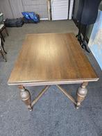 uitschuifbare tafel donker hout, Huis en Inrichting, Tafels | Eettafels, Ophalen, Gebruikt, 100 tot 150 cm, Klassiek