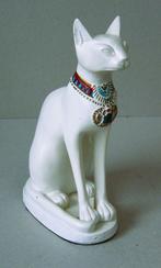 Beeldje van een witte Sphynx kat, Ophalen of Verzenden, Zo goed als nieuw, Dier