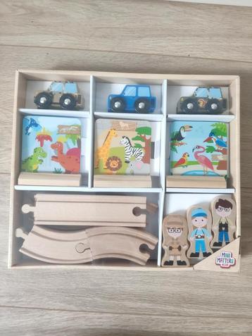 Mini matters houten autobaan set Safari nieuw beschikbaar voor biedingen