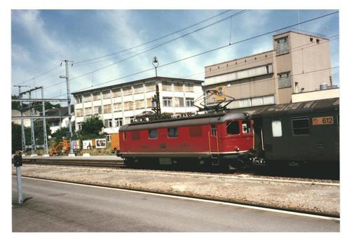 961074	Foto	Trein Zug	Locomotief	SBB CFF	10029	PTT 612, Verzamelen, Spoorwegen en Tramwegen, Trein, Kaart of Prent, Ophalen of Verzenden