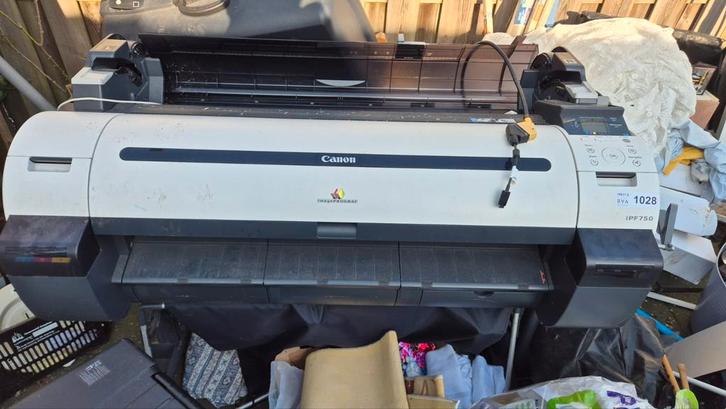 Canon iPF750 Grootformaat Printer, Computers en Software, Printers, Gebruikt, Printer, Inkjetprinter, Kleur printen, Zwart-en-wit printen