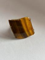 Tijgeroog Edelsteen Ring Handgemaakt - Maat 20, Sieraden, Tassen en Uiterlijk, Ringen, Overige materialen, Nieuw, Ophalen of Verzenden