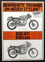 Originele Duitse folder Ducati 250 Desmo + Mark 3 - 1971, Motoren, Ducati