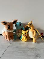 Pokémon Knuffels – Pikachu, Eevee, Squirtle & Charizard, Ophalen of Verzenden, Zo goed als nieuw, Overige typen