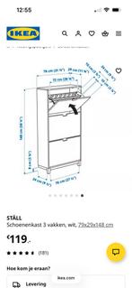 Witte schoenenkast, Ophalen, Zo goed als nieuw