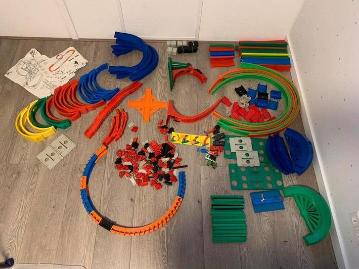 Darda Baan - Vintage Racebaan met Auto's, Kinderen en Baby's, Speelgoed | Racebanen, Gebruikt, Racebaan, Handmatig, Overige merken