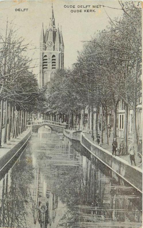 (379-105-005) Delft Oude Delft, Verzamelen, Ansichtkaarten | Nederland, Zuid-Holland, Verzenden