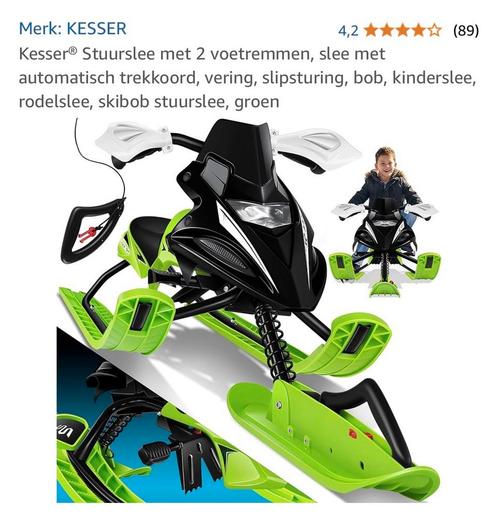 Kesser Stuurslee - Nieuw!, Kinderen en Baby's, Speelgoed | Buiten | Sleeën, Nieuw, Kunststof, Rem, Ophalen of Verzenden