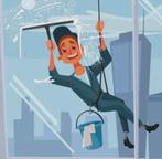 Wijk werk ter overname, Glazenwassen buiten