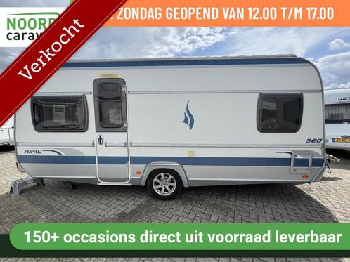 Fendt TOPAS 520, FRANSBED, VOORTENT, RONDZIT, Caravans en Kamperen, Caravans, Bedrijf, tot en met 4, 1250 - 1500 kg, Rondzit, Fendt