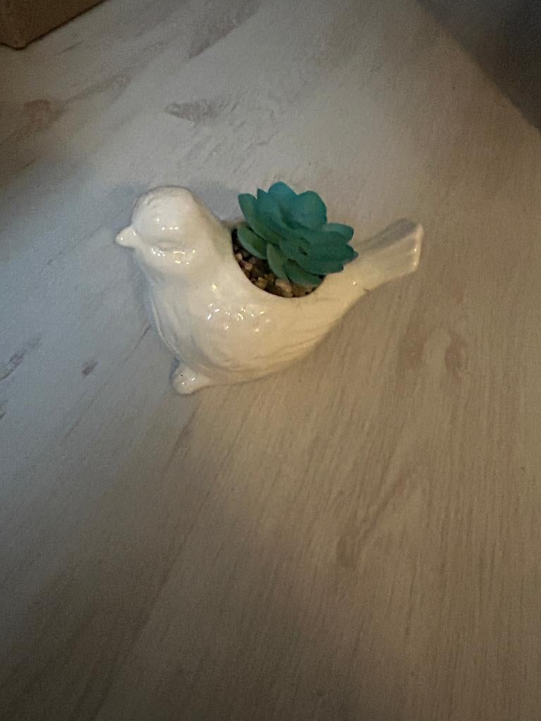 vogeltje met kunst bloem\, Ophalen of Verzenden, Zo goed als nieuw