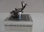 Miniatuur zilver S13d man in kookpot zilveren miniaturen, Antiek en Kunst, Ophalen of Verzenden, Zilver