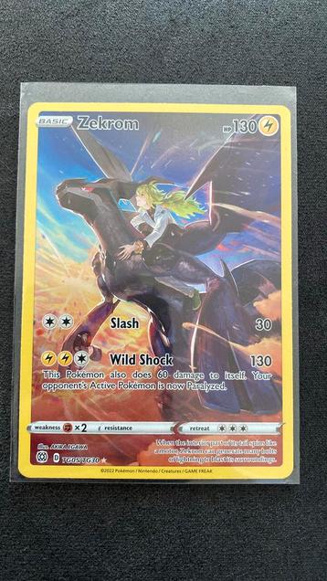 Pokemonkaart zekrom  beschikbaar voor biedingen