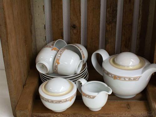 15 delig koffieservies Hutschenreuther 25774, Huis en Inrichting, Keuken | Servies, Gebruikt, Kop(pen) en/of Schotel(s), Overige stijlen