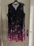 Jurk 56/58 New Collection Alijn zwart/rose/paars/wit., Nieuw, Ophalen of Verzenden, New Collection, Jurk