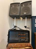 Yamaha EMX640 Powered Mixer & 2 HK Audio Classic speakers, Ophalen, Gebruikt, 5 tot 10 kanalen, Microfooningang