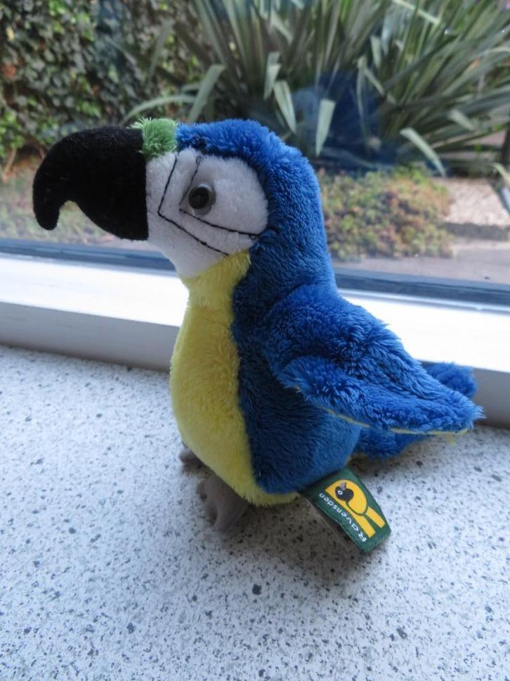 Papagaai papagaaitje merk Ravensden Suma Collection, Kinderen en Baby's, Speelgoed | Knuffels en Pluche, Zo goed als nieuw, Overige typen