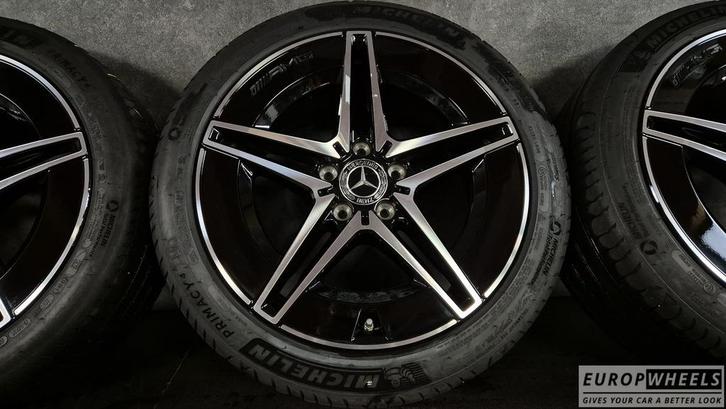 18 inch Mercedes C klasse W206 S206 AMG Zwart zomerbanden, Auto-onderdelen, Banden en Velgen, Banden en Velgen, Zomerbanden, 18 inch