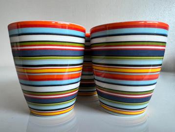 Set 3 Iittala Origo Bekers Oranje Alfredo Häberli Nieuwstaat beschikbaar voor biedingen