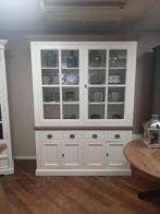 Landelijke buffetkast wit met blanke accenten 170 cm, Ophalen, Gebruikt, 150 tot 200 cm, Landelijk