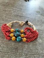 Prachtige oude armband met koraal en amber., Sieraden, Tassen en Uiterlijk, Antieke sieraden, Verzenden, Overige materialen, Armband