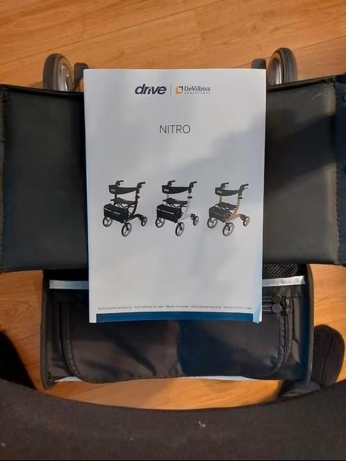 Rollator Nitro Drive, de Rols Royce onder de rollators, Diversen, Rollators, Zo goed als nieuw, Lichtgewicht, Opvouwbaar, Ophalen