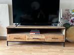 Televisie kast industrieel met hout leenbakker, Ophalen of Verzenden, Zo goed als nieuw, 25 tot 50 cm, Minder dan 100 cm