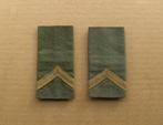 rangen oude groene gevechtstenue  -  Sergeant, Verzamelen, Militaria | Algemeen, Embleem of Badge, Nederland, Ophalen of Verzenden