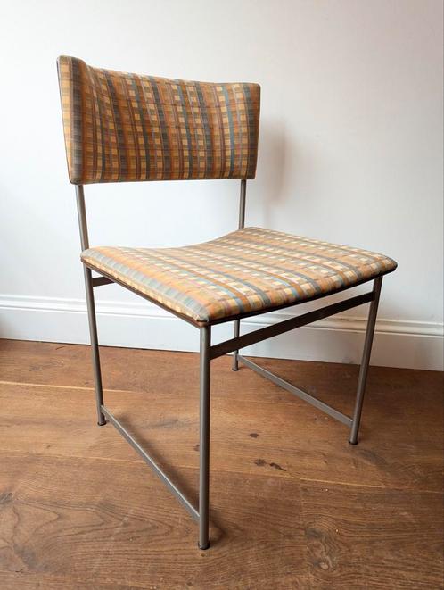 Cees Braakman Pastoe vintage Palissander eetkamerstoelen, Huis en Inrichting, Stoelen, Gebruikt, Vier, Hout, Metaal, Stof, Ophalen