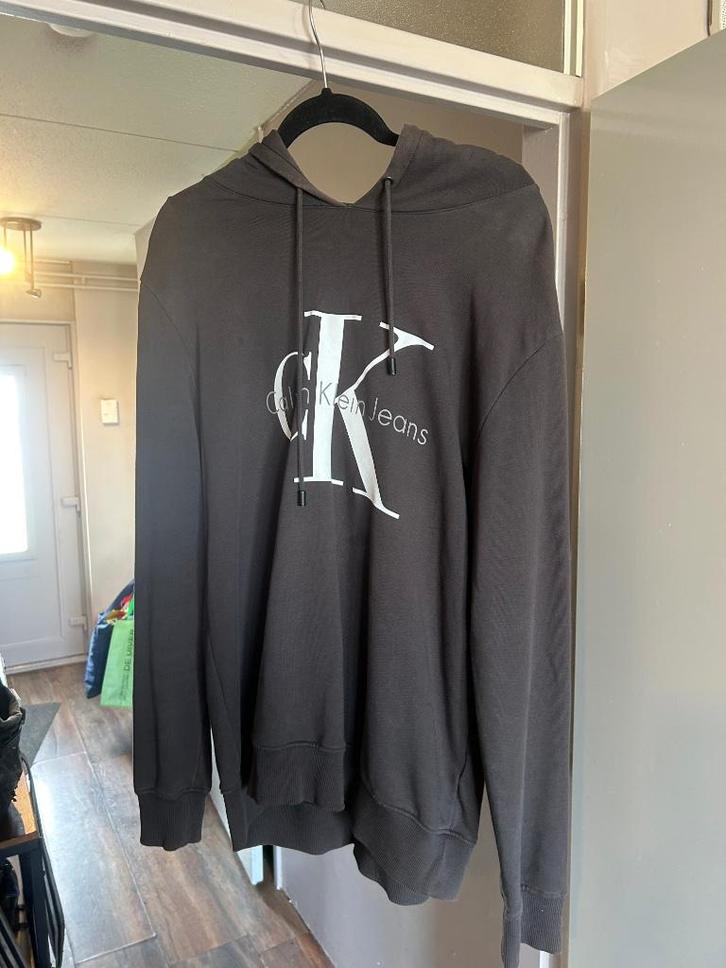 Calvin Klein Jeans Relax Fit Hoodie trui heren Maat XL zwart, Kleding | Heren, Truien en Vesten, Nieuw, Overige maten, Zwart, Ophalen of Verzenden