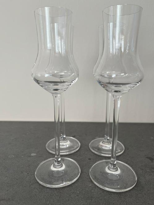 Set van 4 grappa glazen, kristal, Schott Zwiesel Excelsior, Huis en Inrichting, Keuken | Servies, Nieuw, Glas of Glazen, Overige stijlen