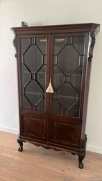 Antiek eikenhouten Zilverkast 120b x 180 h x 40cm d, Antiek en Kunst, Ophalen
