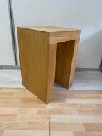 Teakhouten bijzettafel/plantentafel, Minder dan 55 cm, Gebruikt, Modern, strak, nordic, naturel, industrieel, Vierkant