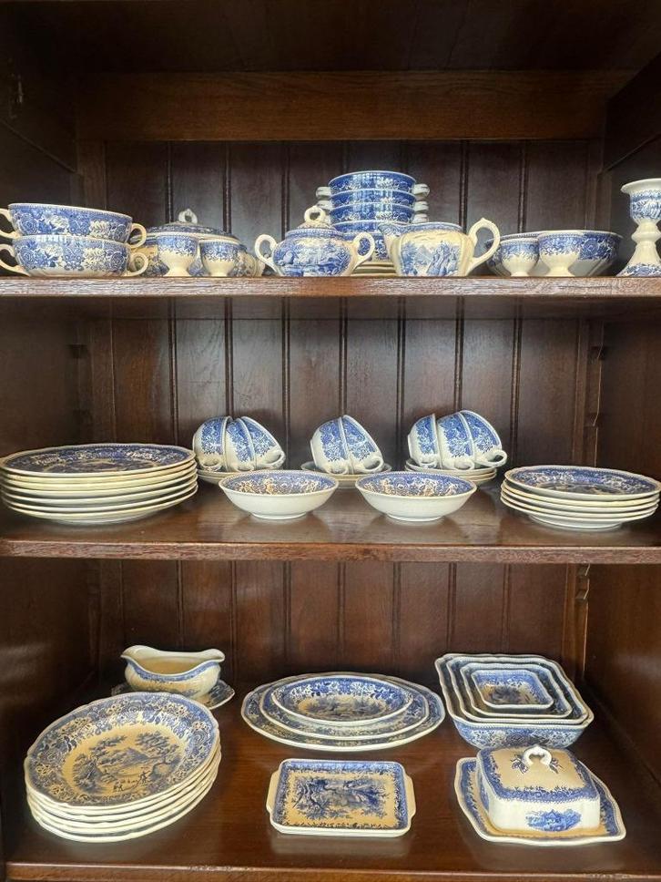 villeroy&boch Burgenland blauw, Huis en Inrichting, Keuken | Servies, Gebruikt, Compleet servies, Overige stijlen, Porselein, Ophalen
