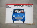 Tempo Matador Bedrijfswagen Folder . !!, Overige merken, Zo goed als nieuw, Verzenden