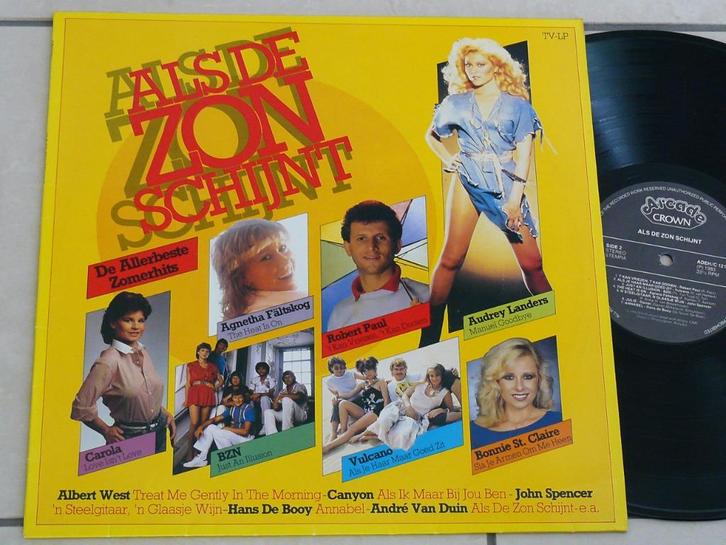 LP Als de zon schijnt o.m. Agnetha Faltskog van ABBA, Cd's en Dvd's, Vinyl | Verzamelalbums, Gebruikt, Nederlandstalig, 12 inch