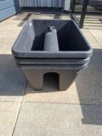 ELHO 3x Plantenbak/balkonbak antraciet, Ophalen, Kunststof, Minder dan 30 cm, Balkon