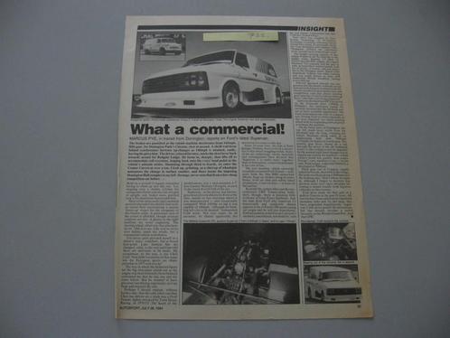 FRD 722 Ford Group C Transit knipsel 1984, Boeken, Auto's | Folders en Tijdschriften, Zo goed als nieuw, Ford, Ophalen of Verzenden